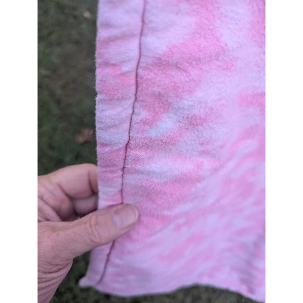 Vintage Homemade Hand Made Nursery Quilted Crib Blanket Bedspread Large